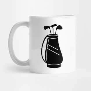 Golf Bag With Golf Clubs Mug